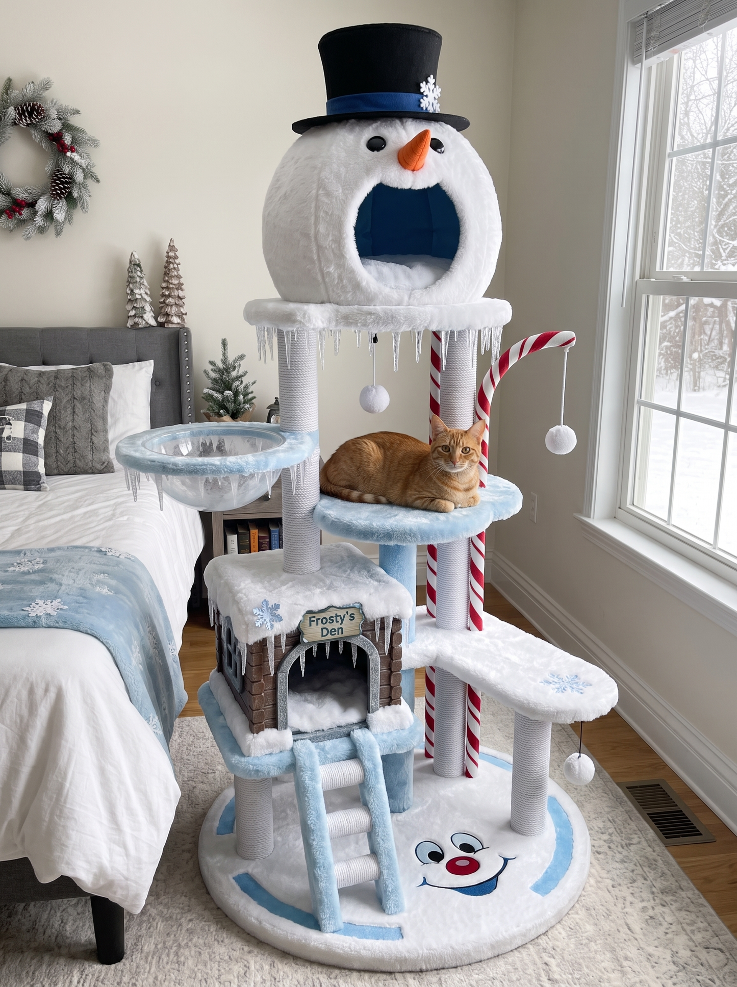 (PRE-ORDERS) Christmas Cat Tree Beds