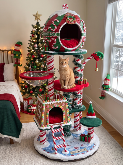 (PRE-ORDERS) Christmas Cat Tree Beds