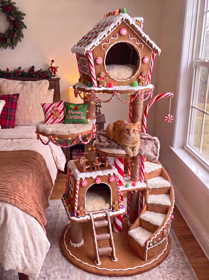 (PRE-ORDERS) Christmas Cat Tree Beds
